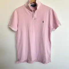 Ralph laurenピンク ポロシャツ Mサイズ