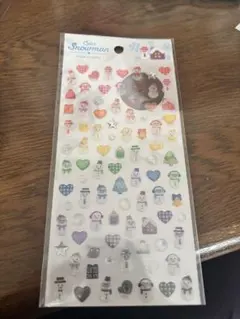 Can do SnowMan 雪だるま ぷっくりシール