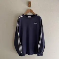 90's adidas アディダス 長袖カットソー ロンT メキシコ製 XL