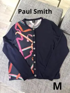 Paul Smith ポールスミス⭐︎カーディガン ネイビー/マルチカラー　M