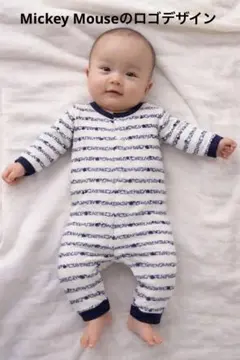 ロンパース　Disney ミッキーマウスロゴデザイン　サイズ70〜80