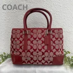 COACH Red Signature Toto Bag y2k Rare