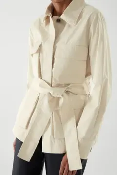 【新品】コス ベルト付きジャケット日本7号SサイズEUR (34)