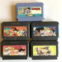 ドラゴンボールシリーズ ファミコンソフト 5本セット　当時もの