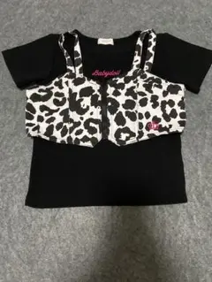 タイムセール　Babydoll ヒョウ柄　ダルメシアン柄　ビスチェ付きTシャツ