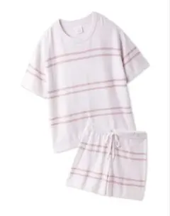 スムラインボーダー プルオーバー&ショートパンツセット