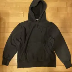 シンプル黒フード付きパーカー Lサイズ