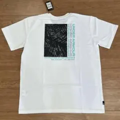 【UNDER ARMOR】メンズ Tシャツ 白 バックプリントTシャツ 2XL