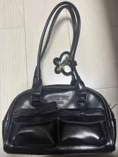 ANNA SUI mini ロングハンドルボストンバッグ　ファミマ　チャーム付き