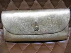 Kissoraキソラ　長財布　ルーチェ　ゴールド　牛革のサムネイル