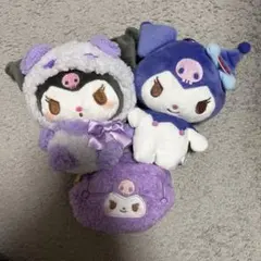 【Sanrio】　サンリオ　ぬいぐるみ　がま口ポーチ　ポーチ　クロミ　3点セット