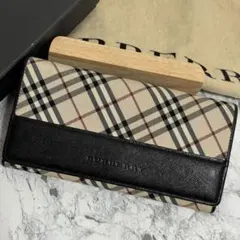 Burberry バーバリー　ノバチェック　長財布　がま口