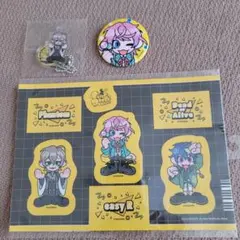 ヒプマイ　ドンキ　ミニキャラステッカーシート&アクキー&缶バッジ　シブヤ