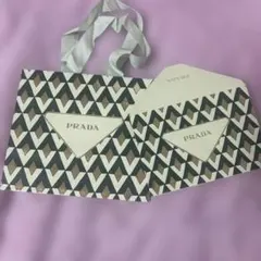 [美品] PRADA 幾何学模様 ラッピング袋