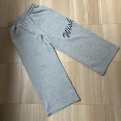 刺繍入り スウェットパンツ グレー