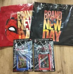 HAPPYくじスパイダーマンC賞フィギュアカードホルダーD賞メッシュトートバッグのサムネイル