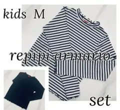 《美品》repipi armarioフレアリブニット♡万能ブラックとセット！