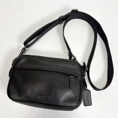 COACH ハドソン ショルダーバッグ レザー ブラック カメラバッグ