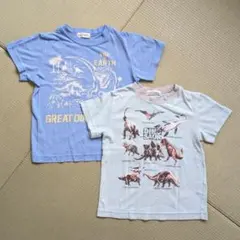 西松屋 TILETOWN タイルタウン 恐竜 半袖 パジャマ 120サイズ