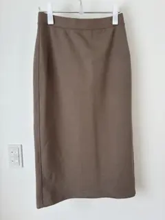 UNIQLO ドライスウェットナローマキシスカートＬ　丈短め