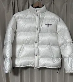 90s Polo ポロスポーツ ラルフローレン ダウンジャケット 白 L
