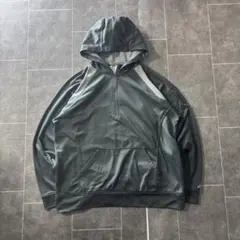 Russell Athletic パーカー XL ハーフジップダークグリーン古着