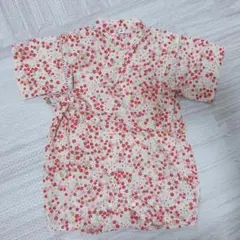 ベビー甚平　小花柄　80