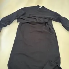 SLY ブラックニットワンピース FREEサイズ