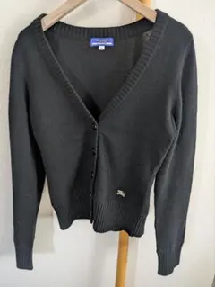 【BURBERRY BLUE LABEL】ウールカシミヤ カーディガン ブラック