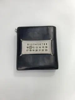 Maison Margiela レザー ペイント ロゴ 二つ折り 財布