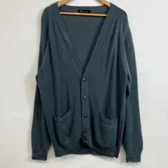 80s TETSU ウール カーディガン ブルーグレー 日本製 VINTAGEのサムネイル