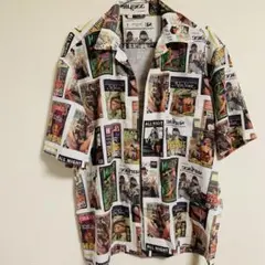 【美品】BORN FREE 総柄アロハシャツ Lサイズ