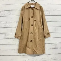 ZARA ロング スプリングコート ベージュ Mサイズ 春秋 綺麗め✨レディースのサムネイル