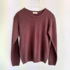 サマンサモスモス ニット セーター クルーネック 無地 長袖 シンプル 定番