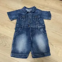 デニムオーバーオール 95cm 半袖