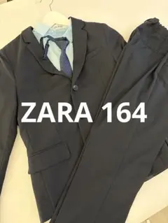 ZARA ネイビー スーツ ジャケットとパンツセット ワイシャツ　ネクタイ4点