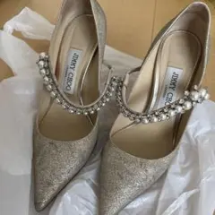 JIMMY CHOO グリッター パール パンプス ハイヒールのサムネイル