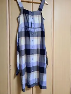 バーバリー新品ブルーレーベルクレストブリッジ　エプロンドレス