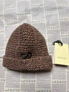 こたちゃん様◇ GUCCIロゴ / ウール100% 子供用 ニットキャップ - メルカリ