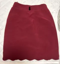 スカラップスカート earth music&ecology 赤 お値下げしました