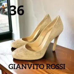 【未使用】GIANVITO ROSSI/ジャンヴィトロッシ 36 ベージュ 36のサムネイル