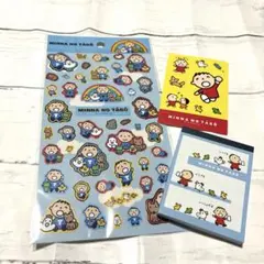 みんなのたあ坊　サンリオ　メモ帳　シール　3点のサムネイル