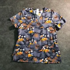 【Disney】ハロウィン 総柄 古着usedTSM1 コスプレ 着物 作務衣のサムネイル