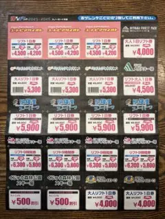 ユートピアサイオトの早割チケット2枚セット 2026年最新】ユートピアサイオト リフト券の人気アイテム - メルカリ