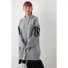 RODEOCROWNS ロデオクラウンズ ロゴニットパーカーワンピース