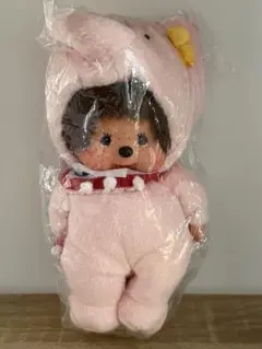 ハローキティ×モンチッチ ギンガムチェック S ぬいぐるみ 新品未開封