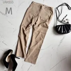 ユニクロ【 M】スマートスタイルアンクルパンツ♡ ベージュ♡スリムフィット♡ゴム