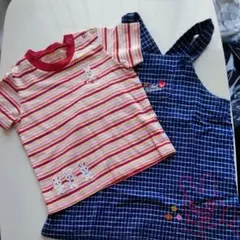 ミキハウス ワンピース100とTシャツ90