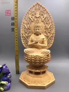 千手観音 葉氏彫刻金泥使用 - メルカリ
