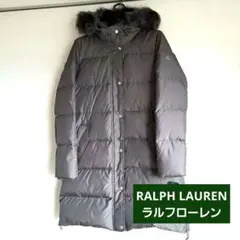 新品未使用タグ付きローレンラルフローレン ダウンコート グレーL（USサイズM)